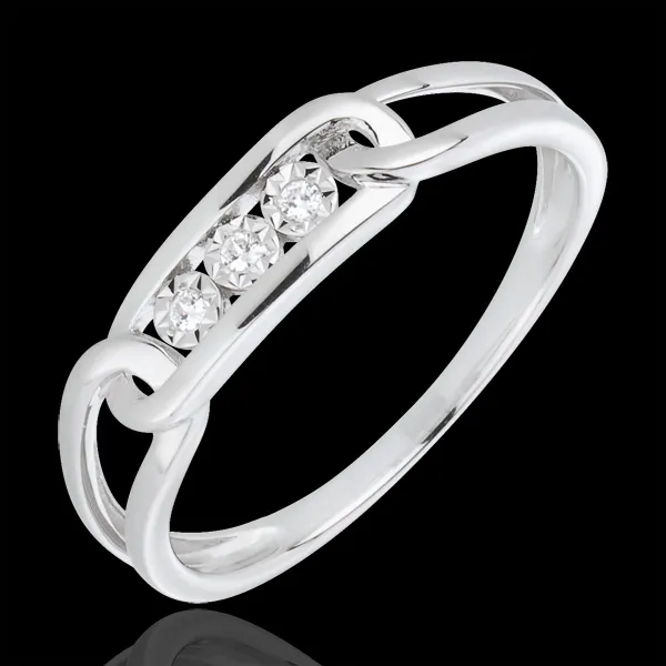 Diamantring Kraft in Weißgold