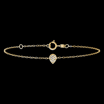 Armband Frische - Alphée - Gelbgold, 9 Karat, mit Diamanten