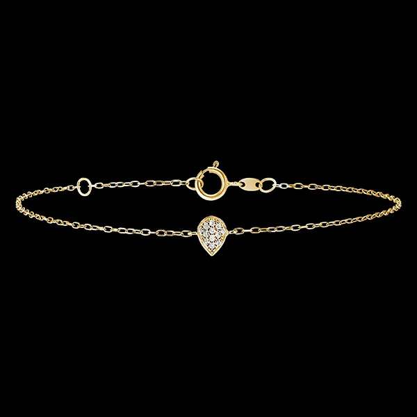 Armband Frische - Alphée - Gelbgold, 9 Karat, mit Diamanten