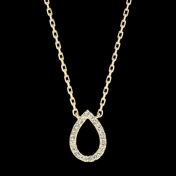 Halskette Frische - Alphée - Gelbgold, 9 Karat, mit Diamanten