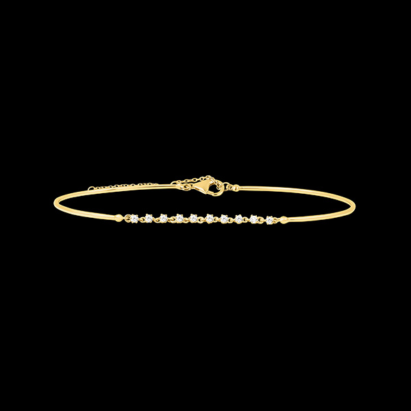 Armreif Gracile - Gelbgold 9 Karat mit Diamanten
