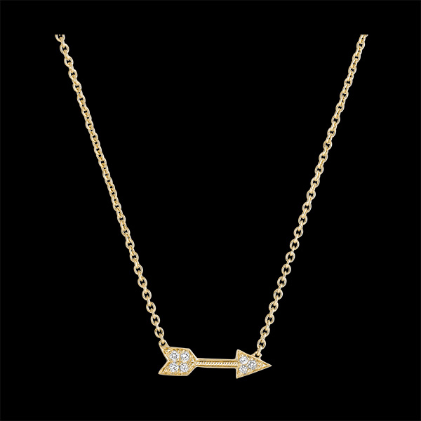 Halskette Frische - Cupido - 18 Karat Gelbgold und Diamanten
