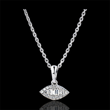 Anhänger Vielfalt - Augenblick - 9 Karat Weißgold und Diamanten