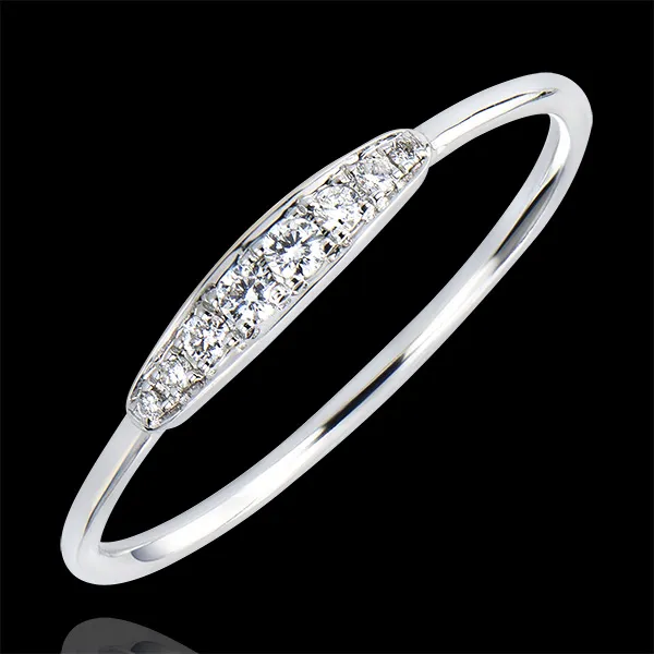 Verlobungsring Vielfalt - Harmony - 9 Karat Weißgold und Diamanten