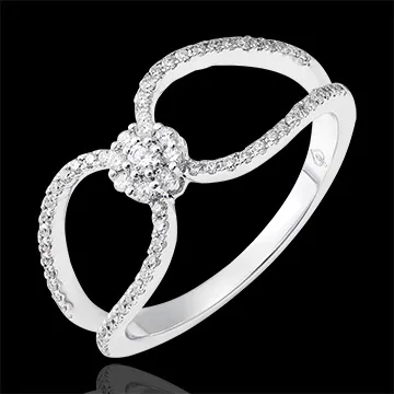 Ring Valentine - 375er Weißgold und Diamanten