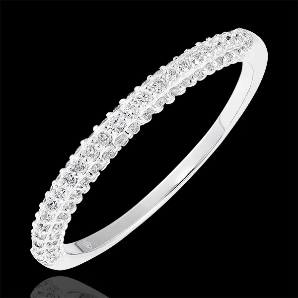 Trauring Myriade - 750er Weißgold und Diamanten