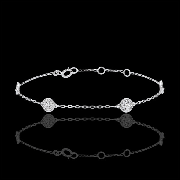 Pulsera Oro Blanco Miríada de estrellas