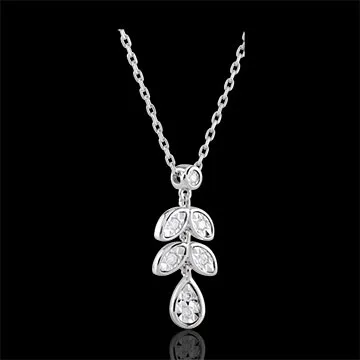 Collana Hesmé - Oro bianco - 9 carati - 7 Diamanti