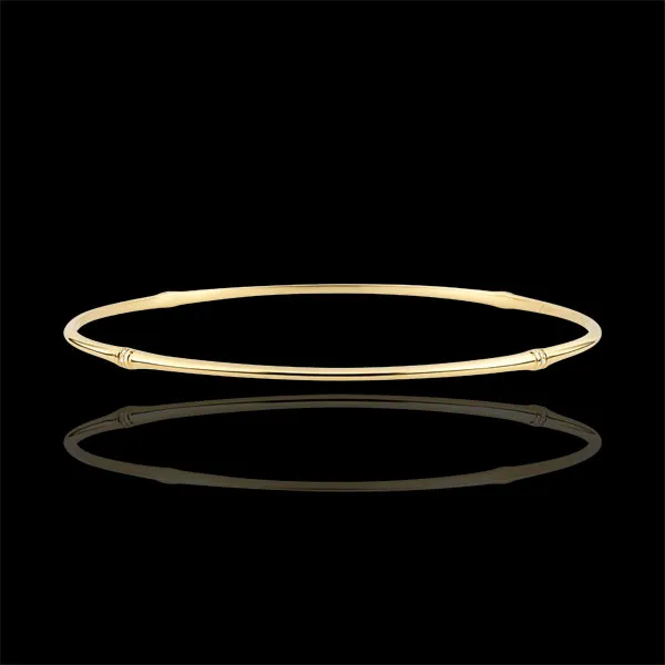Bracciale Giunco Giungla Sacra - diamanti - oro giallo 18 carati