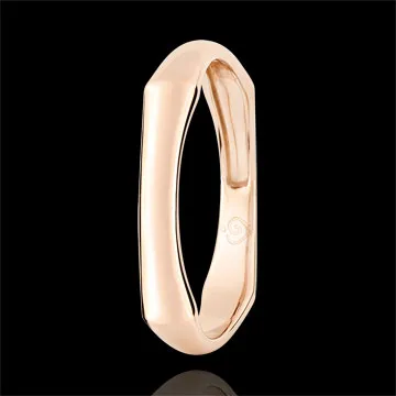 Anello Giungla Sacra - 4 mm - oro rosa 18 carati