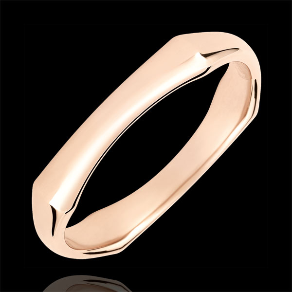 Anello Giungla Sacra - 4 mm - oro rosa 9 carati