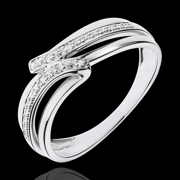 Anillo Serenity - oro blanco 18 quilates - 6 diamantes