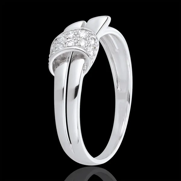 Anillo Deseo - oro blanco 18 quilates y diamantes
