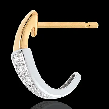 Pendientes Trópico - oro amarillo 18 quilates empedrados y diamantes