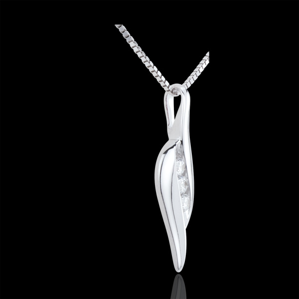 Hanger Trilogie Liefdesnest - Romantiek - 18 karaat witgoud Diamant