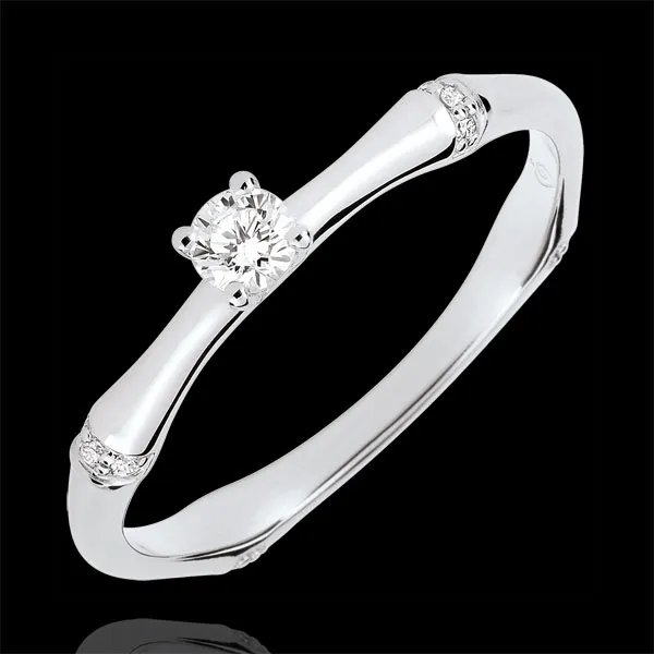 Verlovingsring Heilige Jungle - Diamant 0.09 karaat - 18 karaat witgoud
