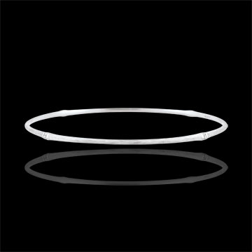 Armband Heiliger Urwald - Diamant - gebürstetes Weißgold 9 Karat