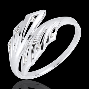 Ring Frische - Palme - Or blanc