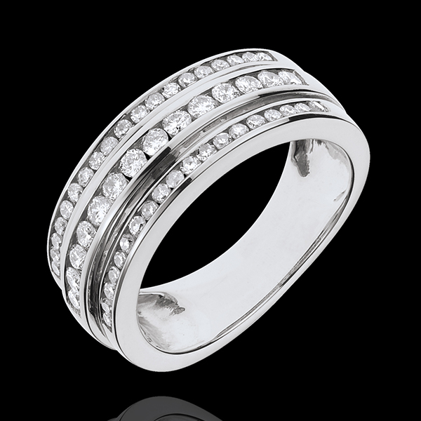 Inel Feerie - Calea Lactee - 0.63 carate - 52 de diamante - aur alb de 18K