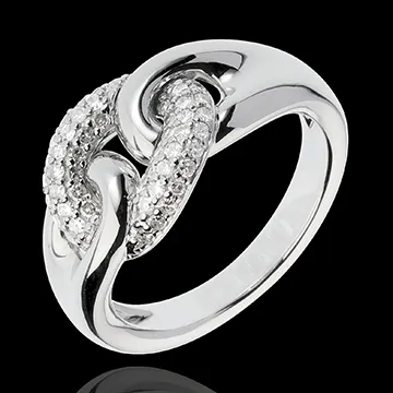 Bague Lien Infini - or blanc 18 carats