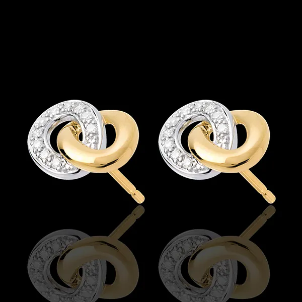 Loop Stud Earrings - 20 diamonds