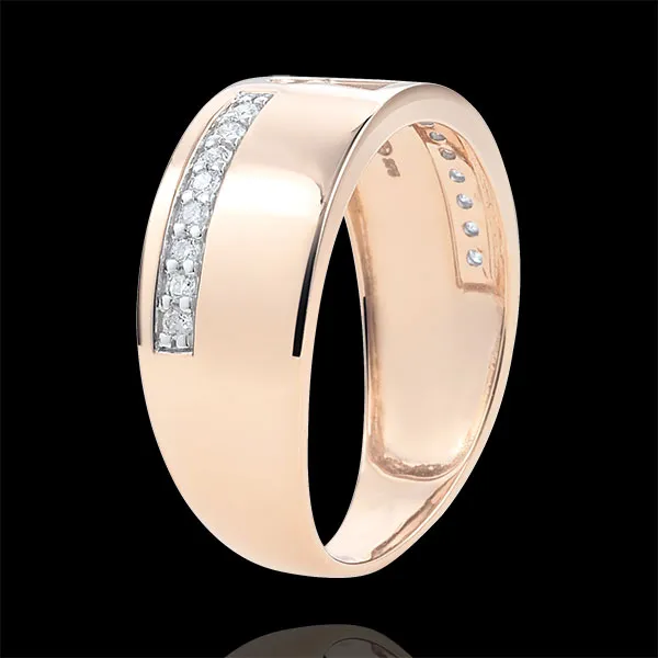 Anillo Precioso Secreto - oro rosa 9 quilates y diamantes