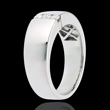 Trilogía Infinito - oro blanco 18 quilates - 3 diamantes