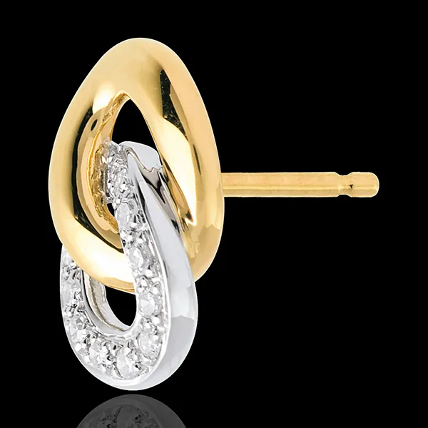 Pendientes Enroscados - 20 diamantes