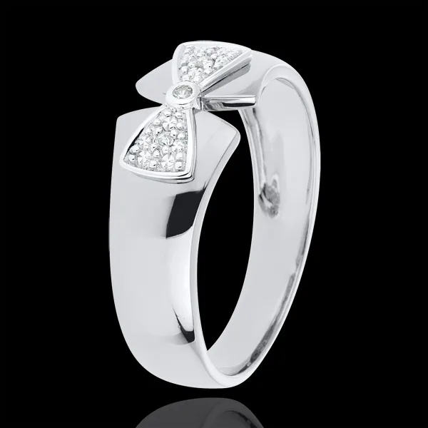 Ring Amelia 9 karaat witgoud