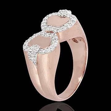 Ring Lentekriebels - Liefdesappel - 18 karaat roségoud