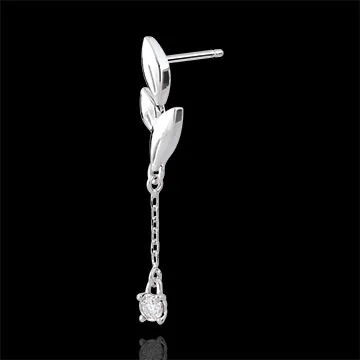 Pendientes Brisa Ligera - oro blanco 18 quilates