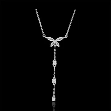 Collier Souffle léger - or blanc 18 carats