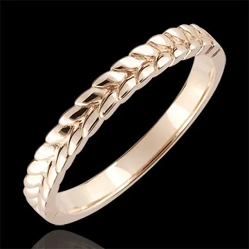 Anneau Jardin Enchanté - Tresse - or rose 9 carats