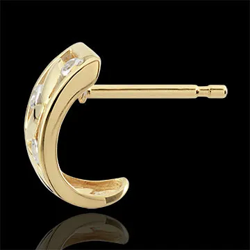 Freshness Earrings - Creole Foliage - yellow gold - 9 carats