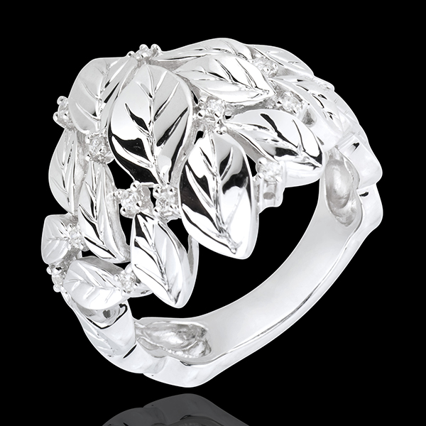 Ring Enchanted Garden - Precious Dew white gold