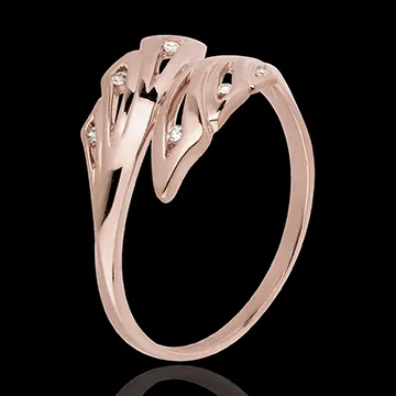 Inel Prospeţime - Palmier - aur roz de 18K