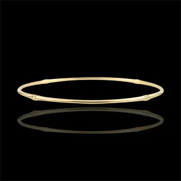 Pulsera Jonc Jungla Sagrada - diamantes - oro amarillo de 18 quilates