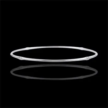 Bracelet Jonc Jungle Sacrée - diamants - or blanc 18 carats