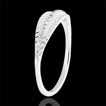Royal Palm ring - 18K white gold and diamonds