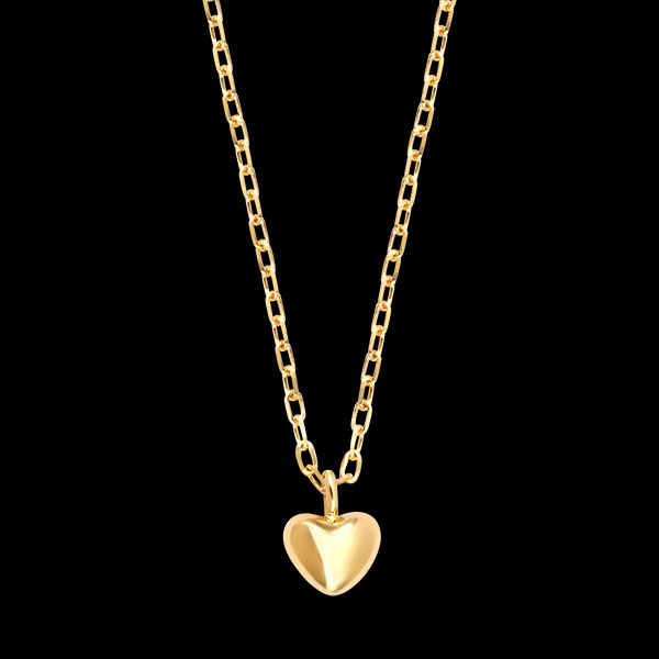 Amalia Hart Ketting – 9 karaat Geelgoud