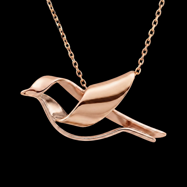 L’Envol collier – 9 karaat roségoud