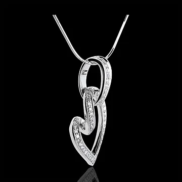 Hanger Kapseist - 0.31 karaat - 52 Diamanten - 18 karaat witgoud