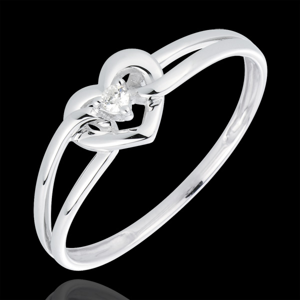 Ring My Love - 18 karaat witgoud met diamanten