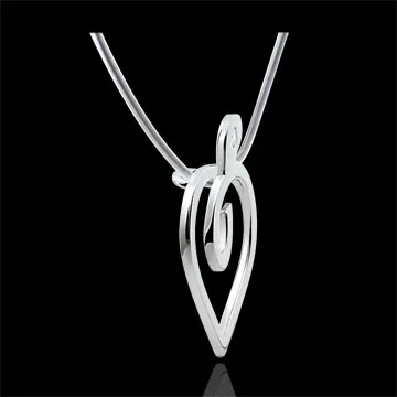 Collier Diapple - Weißgold 9 Karat