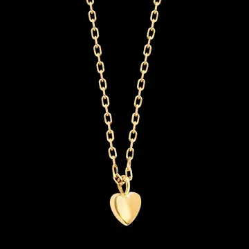 Amalia Herz Halskette – 9-karätiges Gelbgold (375/1000)