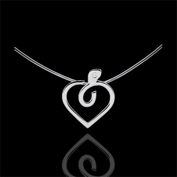 Collier Diapple - Weißgold 9 Karat