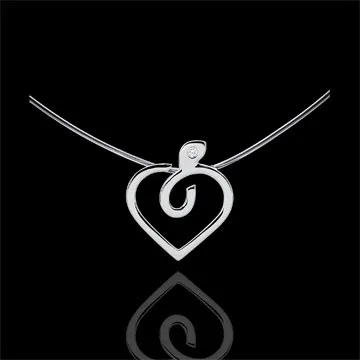 Collier Diapple - Weißgold 9 Karat