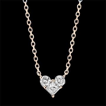Halskette Kostbares Geheimnis - Mini Lovely - Roségold, 18 Karat, mit Diamanten 