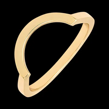 Obrączka Contour – złoto żółte 9 karatów