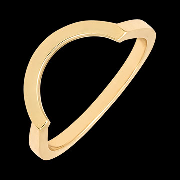 Obrączka Contour – złoto żółte 9 karatów